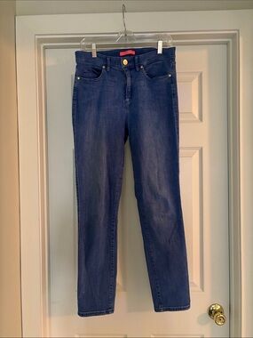 Lilly Pulitzer Straight-Leg Medium Blue Jeans